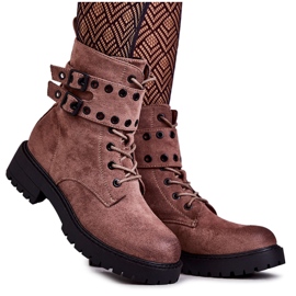 Botas quentes de camurça feminina marrom claro prata