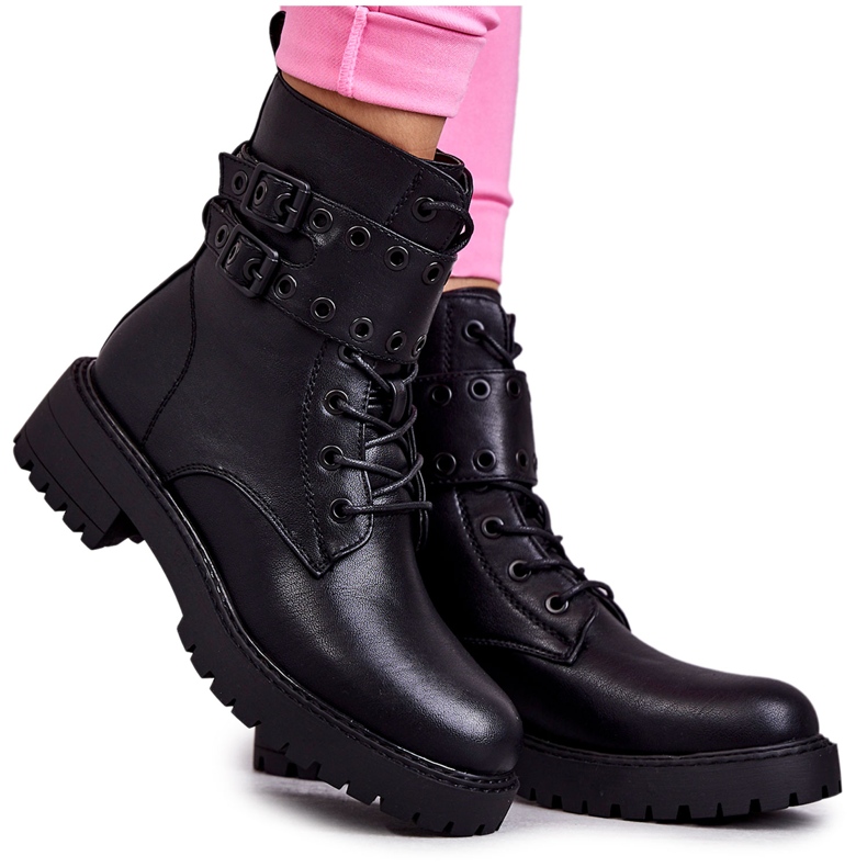 Botas quentes femininas de couro ecológico preto prata