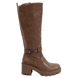 PA1 Botas de montaria Braxton Khaki marrom