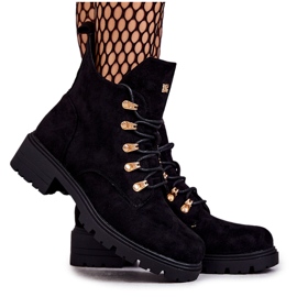 S.Barski Botas femininas clássicas de camurça preta Telma preto S.Barski Botas femininas clássicas de camurça preta Telma preto