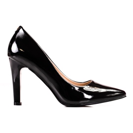 Scarpin feminino preto com salto alto Shelovet