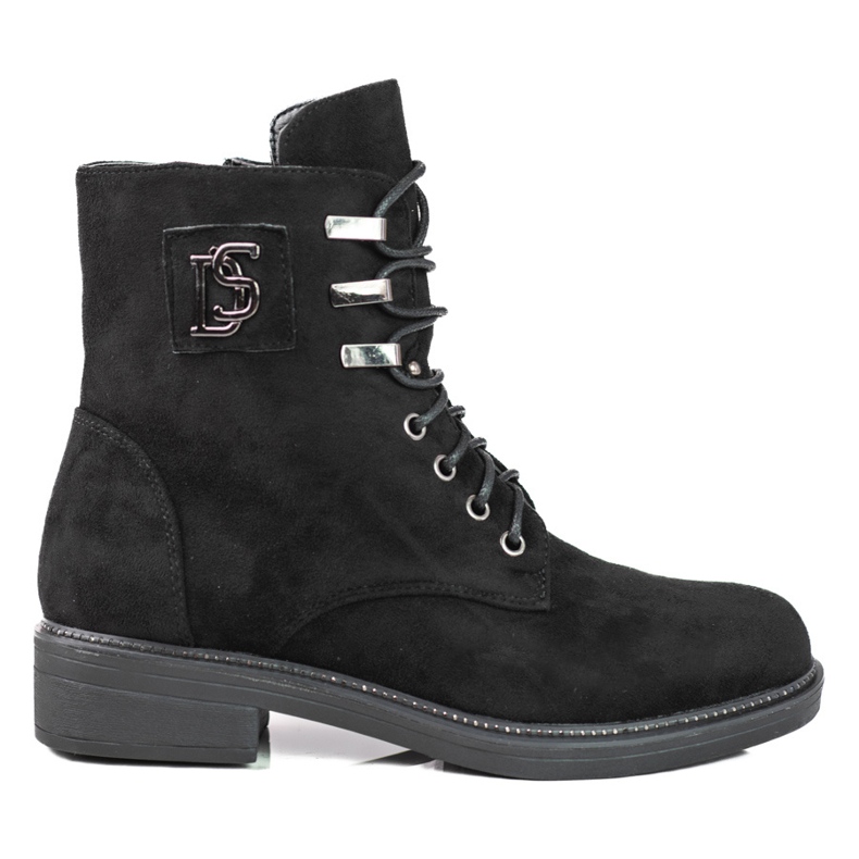 Trabalhadoras femininas feitas de camurça ecológica Shelovet preto