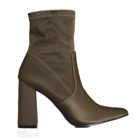 Botas femininas verdes no poste Shelovet Botas femininas verdes no poste Shelovet