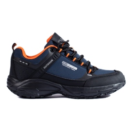 Tênis feminino de trekking ao ar livre DK azul marinho e preto azul-marinho