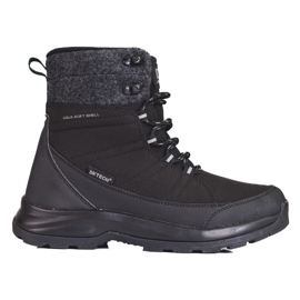 Botas de neve de mulher DK pretas com atacadores preto