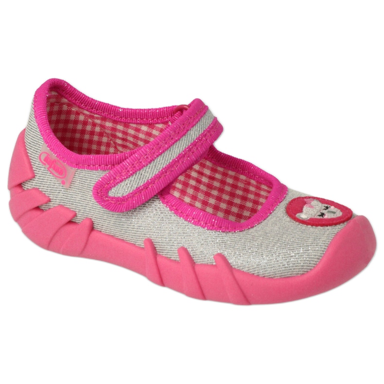 Calçado infantil Befado mm 109P251 rosa prata