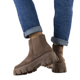 Botas de mulher Mooca castanhas marrom