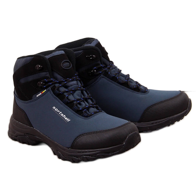 Tênis de trekking American Club impermeável de inverno para homem azul marinho