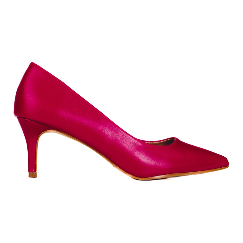 Sapatos femininos rosa com salto baixo Shelovet