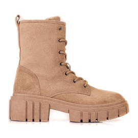 Bolsas Shelovet de mulher em camurça bege castanho