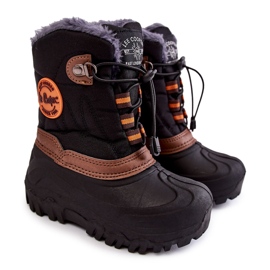 Botas de neve isoladas para crianças pretas Lee Cooper LCJ-21-44-0524 preto