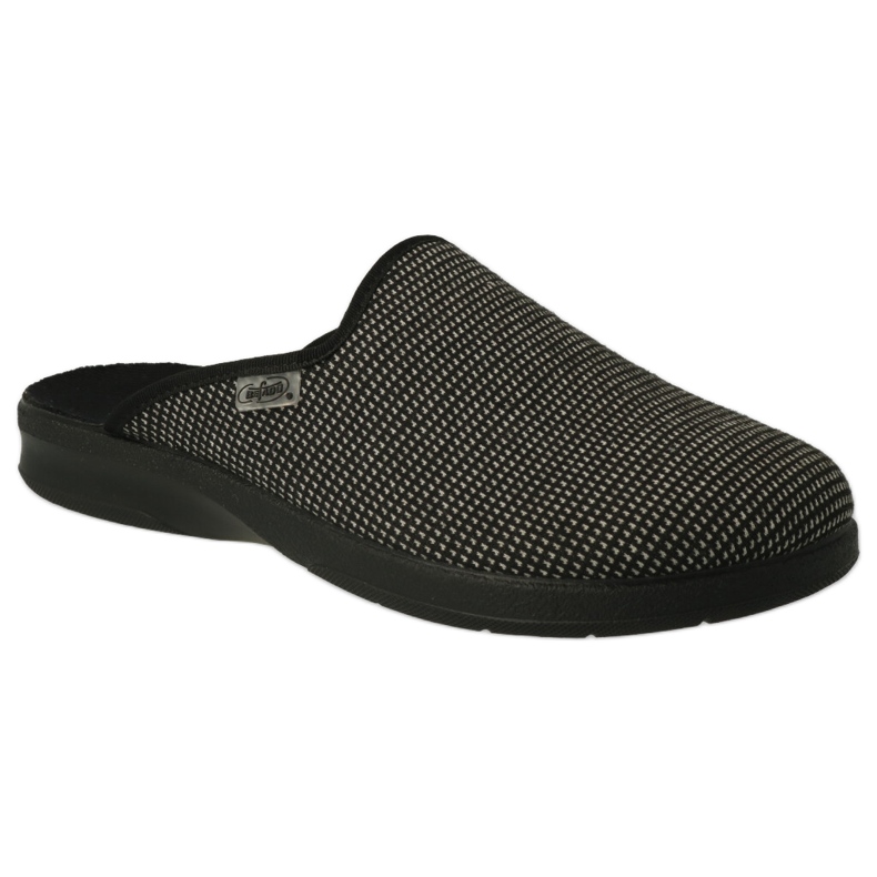 Slippers masculinos de Befado PU 548M031 Melange Grey cinza