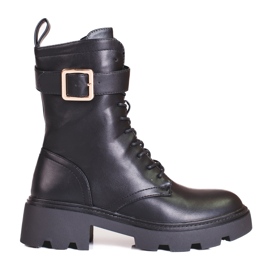 Bolsas femininas altas com fivela Shelovet preto