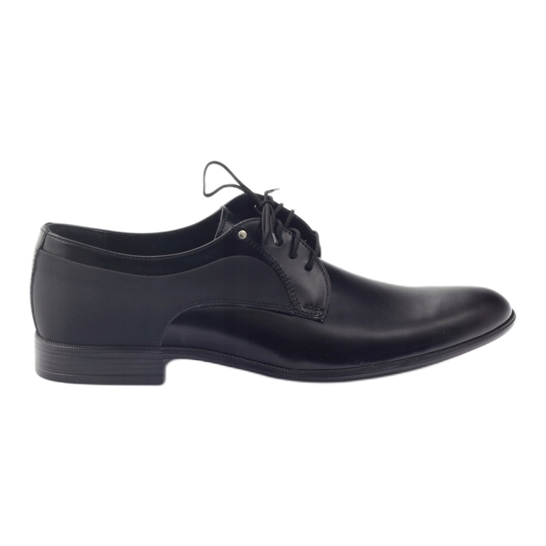 Tur Sapatos de couro masculino clássico 296 preto
