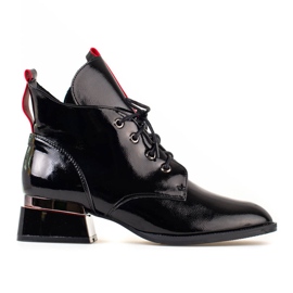 Botas Shelovet de mulher preta elegante preto