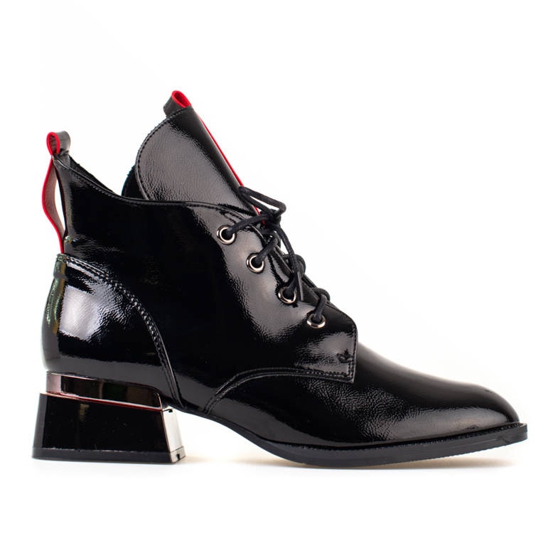 Botas Shelovet de mulher preta elegante preto