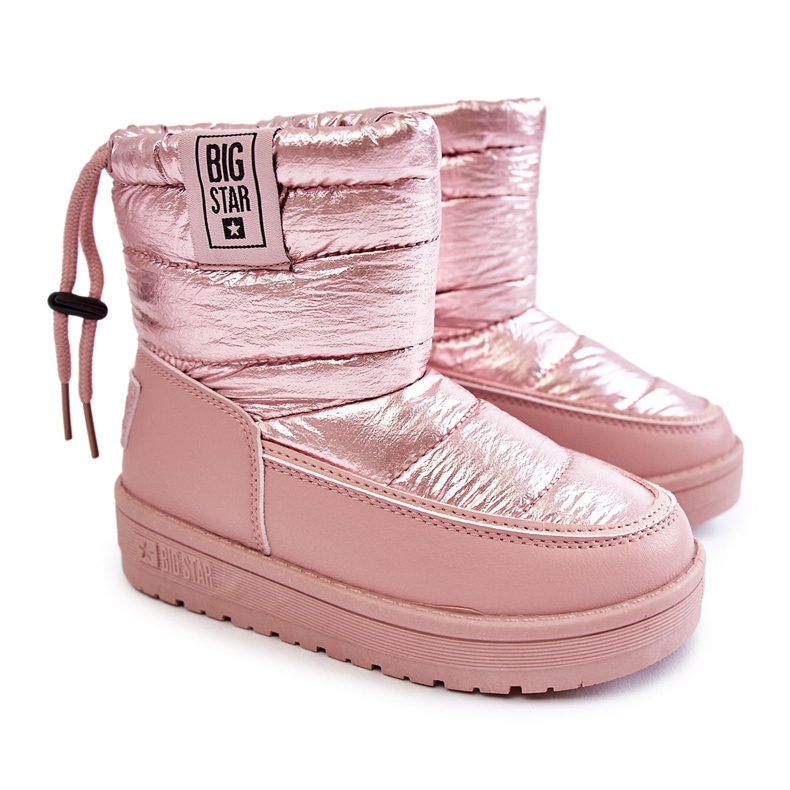 Botas de neve para crianças Big Star KK374219 Rosa