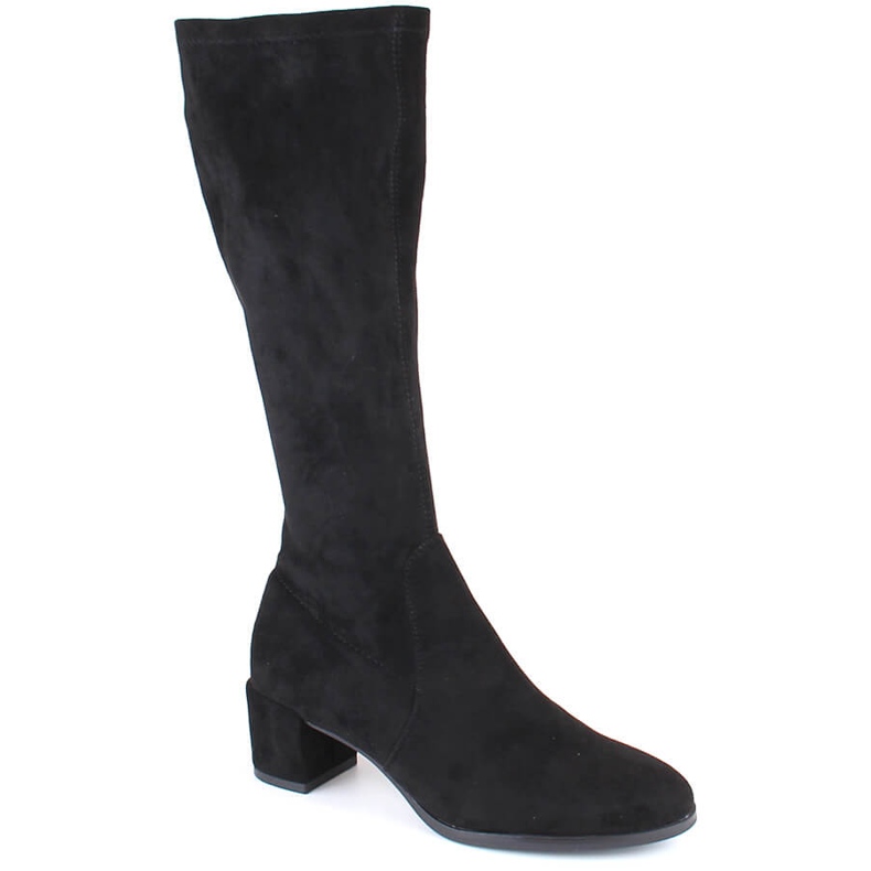 Botas femininas no poste preto Sergio Leone