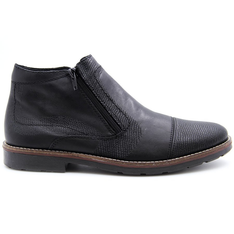Botas de couro isolantes Rieker 35381-00 para homem preto