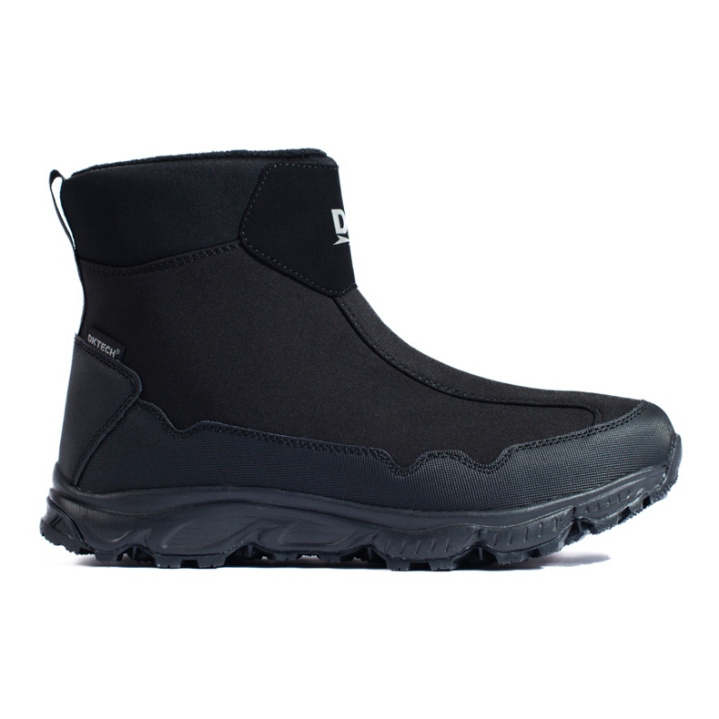 Botas de neve de homem DK com sola grossa, preta preto