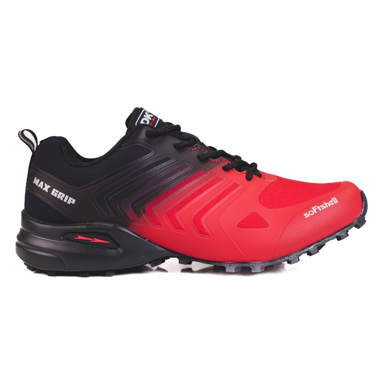 Tênis de trekking DK preto e vermelho