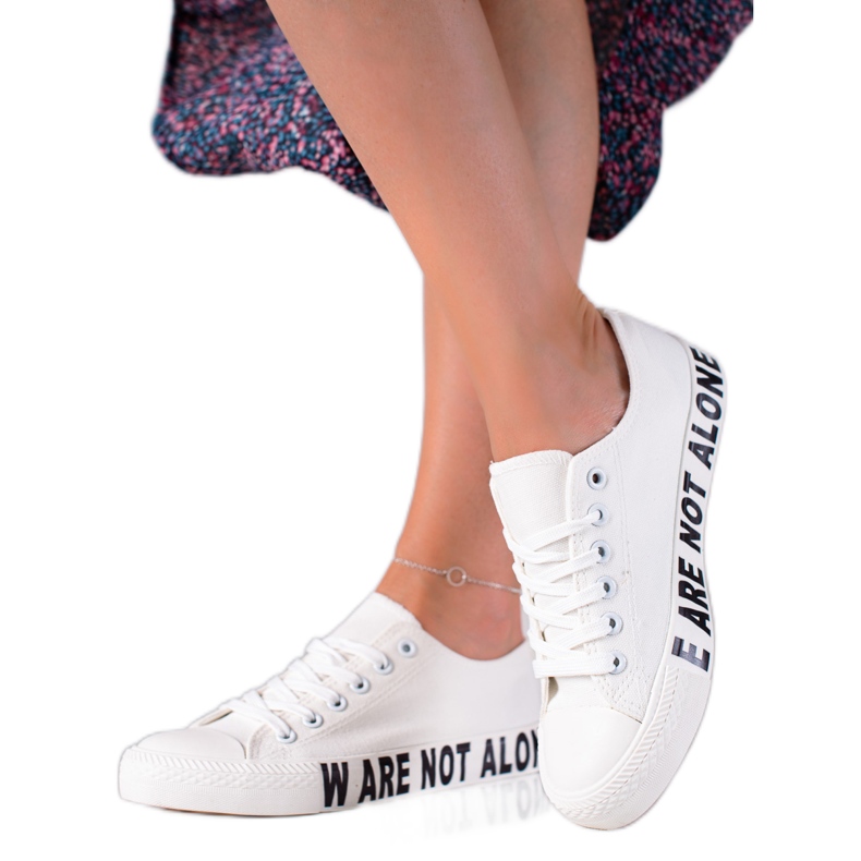 SHELOVET Tênis brancos da moda