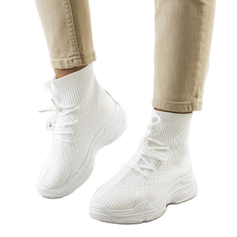 Meias brancas da Dowden branco