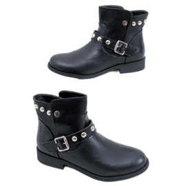 BM Botas rasas Cressida pretas para mulher preto