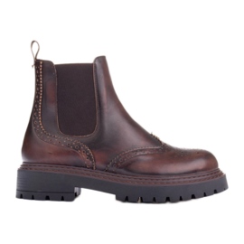 Marco Shoes Botas Marco Chelsea marrom