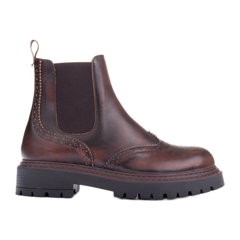 Marco Shoes Botas Marco Chelsea castanho