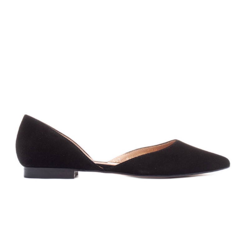 Marco Shoes bailarinas sutis preto