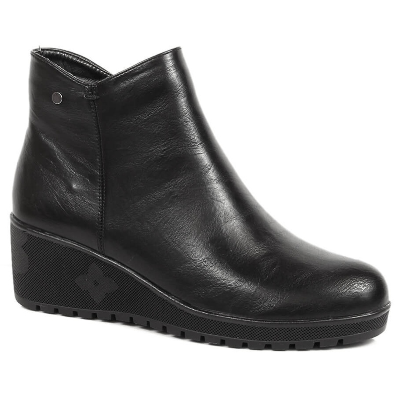 Botas femininas pretas com isolamento Jezzi preto Botas femininas pretas com isolamento Jezzi preto