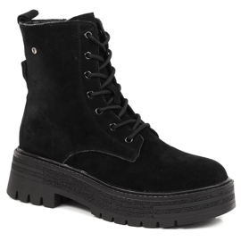 Botas isolantes de mulher Filippo de couro camurça preta preto Botas isolantes de mulher Filippo de couro camurça preta preto