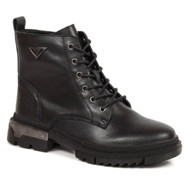 Botas de couro com isolamento preto de mulher Filippo PAW377B