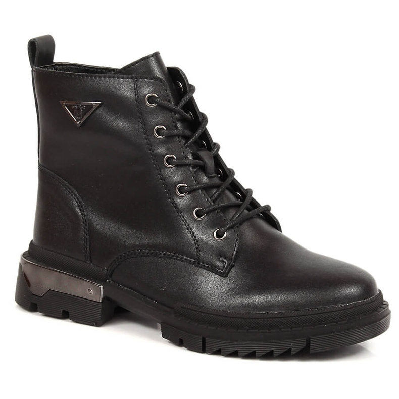 Botas de couro com isolamento preto de mulher Filippo PAW377B