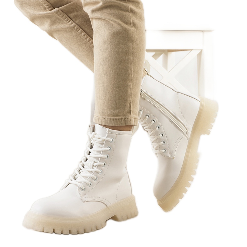 Botas de caminhada brancas de mulher Tamila branco