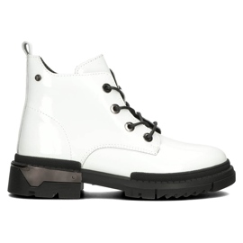 Filippo DBT4173 Botas envernizadas isoladas, brancas branco