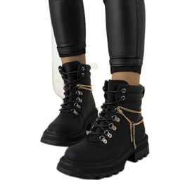 PA1 Botas femininas pretas de Zezig preto
