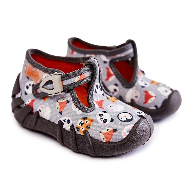 BEFADO S.A. Sapatos Chinelos Befado Animais 110P460 Cinza