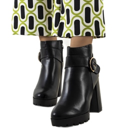 BM Bota de salto alto preta Aminat preto