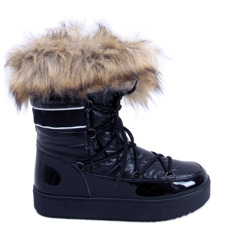 BM Botas de neve de mulher Amerie Black preto