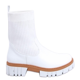 Botins com cano flexível Barrino White branco