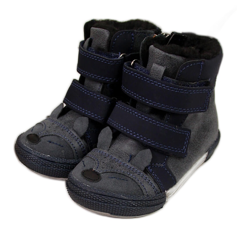 Sapatos de menino com velcro azul marinho Kornecki 6583 Sapatos de menino com velcro azul marinho Kornecki 6583