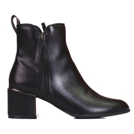 Botas femininas clássicas Shelovet pretas preto