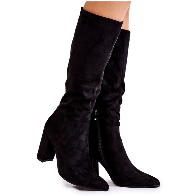 PG1 Botas de camurça pretas Miriam preto