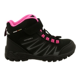 Botas American Club Softshell com membrana WT107 Preto / Rosa