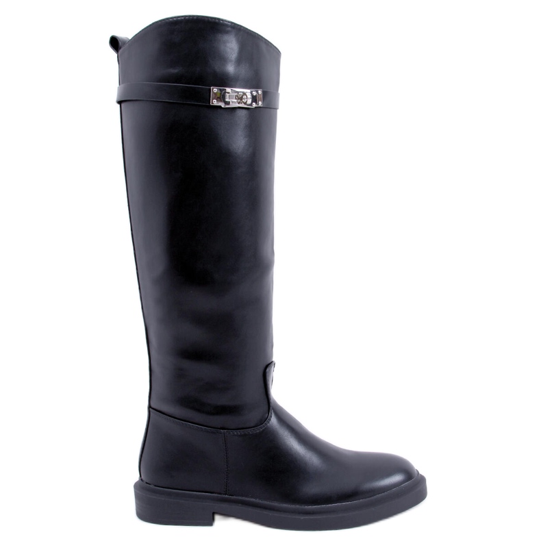 PA1 Botas de equitação Larson Black para mulher preto