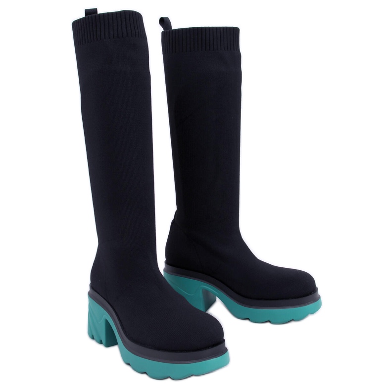 PA1 Bota meia cano Duff Blue preto multicolorido verde
