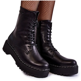 Botas Quentes de Couro Botas Big Star II274109 Preto