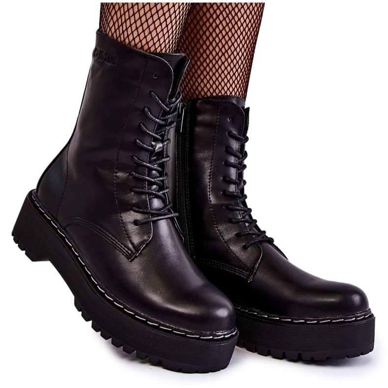 Botas Quentes de Couro Botas Big Star II274109 Preto